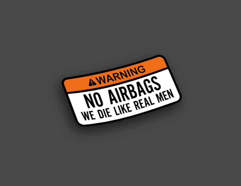 WARNING NO AIRBAG